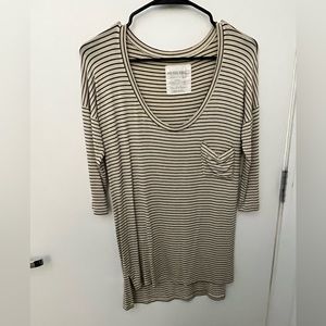 Free People Long Sleeve Striped Shirt. Size XS. New with tags!